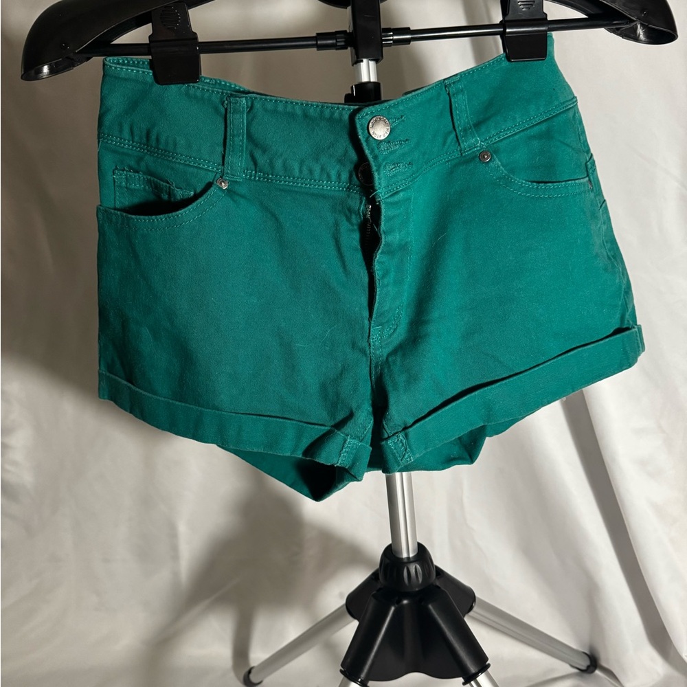 Wax Jean Teal Women's Jean Shorts